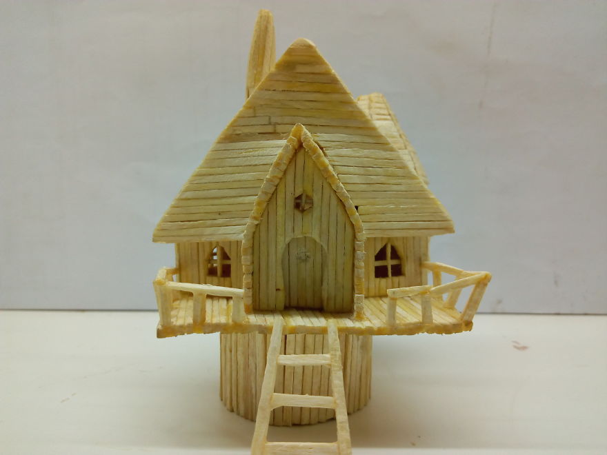 I Made A Miniature Fairy House Using Matches