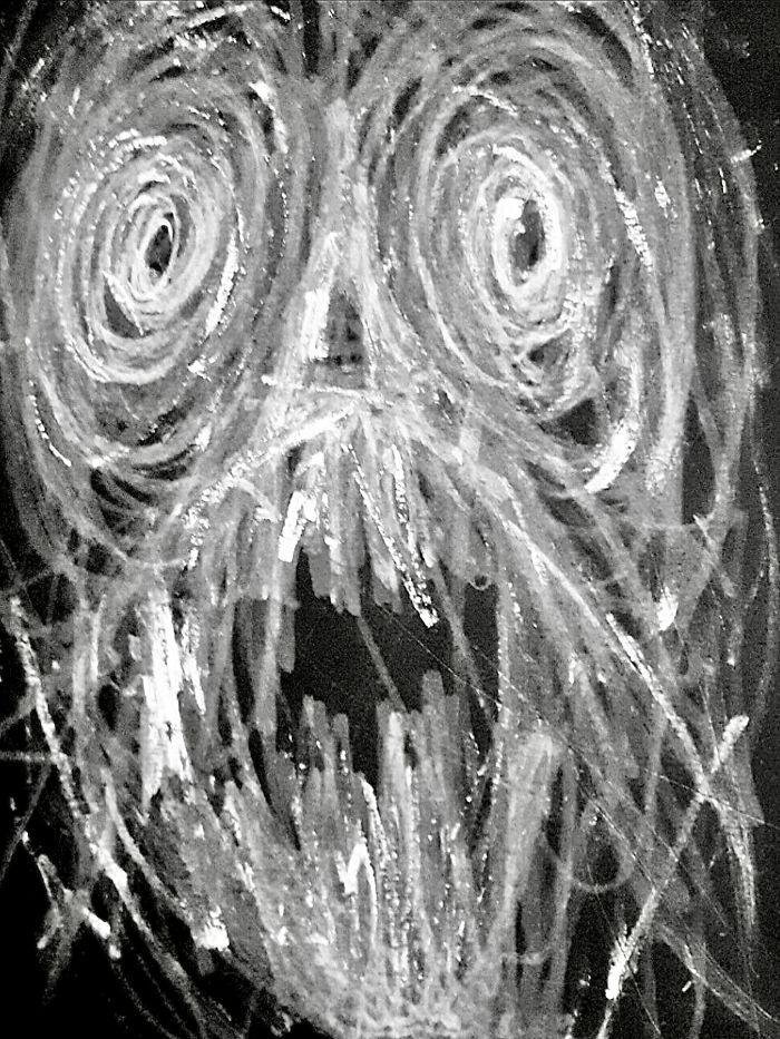 My Schizophrenic Friend Makes Really Intense Paintings Of His Inner Demons My Schizophrenic Friend Makes Really Intense Paintings Of His Inner Demons