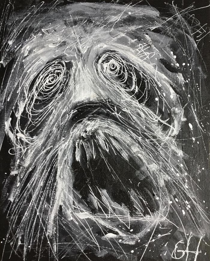 My Schizophrenic Friend Makes Really Intense Paintings Of His Inner Demons My Schizophrenic Friend Makes Really Intense Paintings Of His Inner Demons