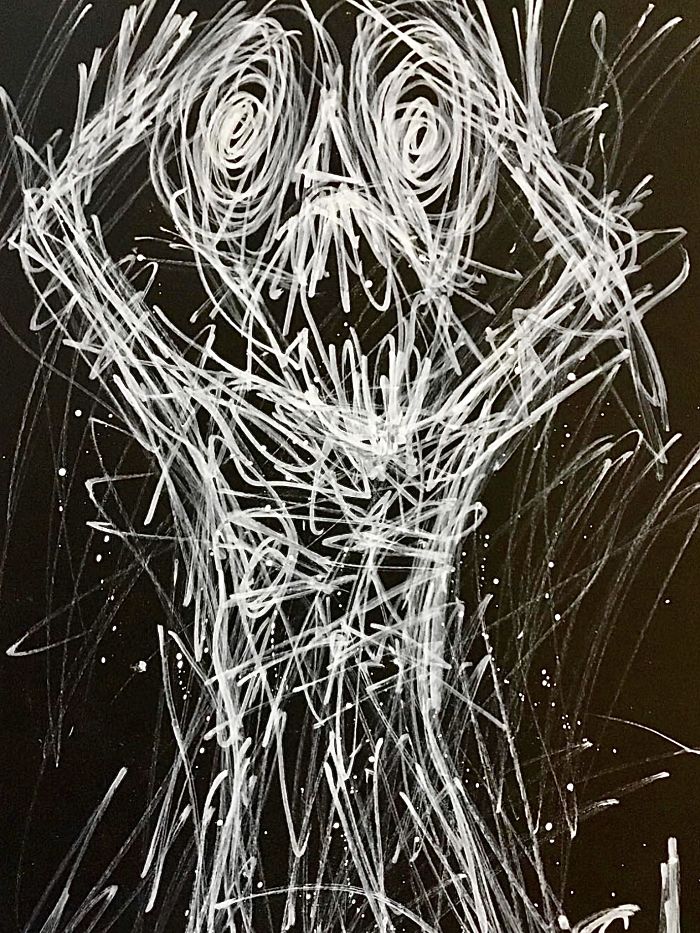 My Schizophrenic Friend Makes Really Intense Paintings Of His Inner Demons My Schizophrenic Friend Makes Really Intense Paintings Of His Inner Demons