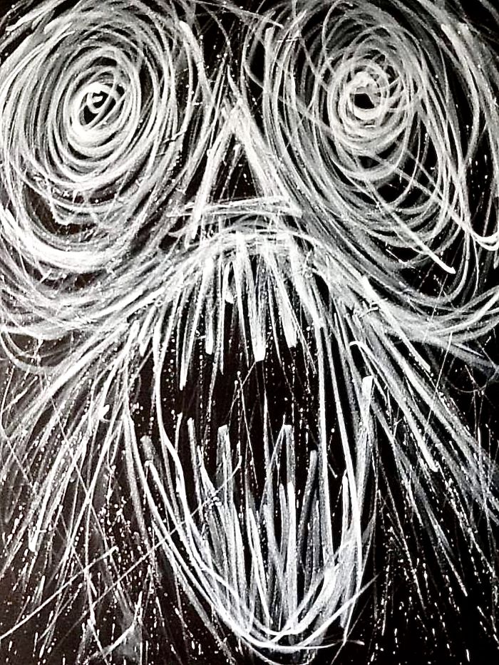 My Schizophrenic Friend Makes Really Intense Paintings Of His Inner Demons My Schizophrenic Friend Makes Really Intense Paintings Of His Inner Demons