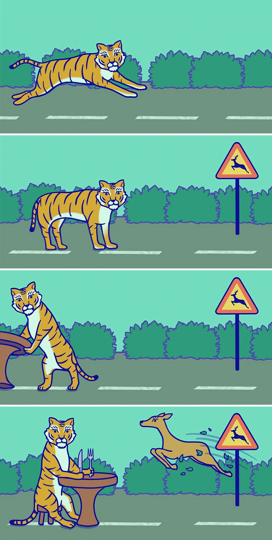 South Korean Artist Inverts The Roles Of People And The Things Around Them In His 30 Absurd Comics South Korean Artist Inverts The Roles Of People And The Things Around Them In His 30 Absurd Comics