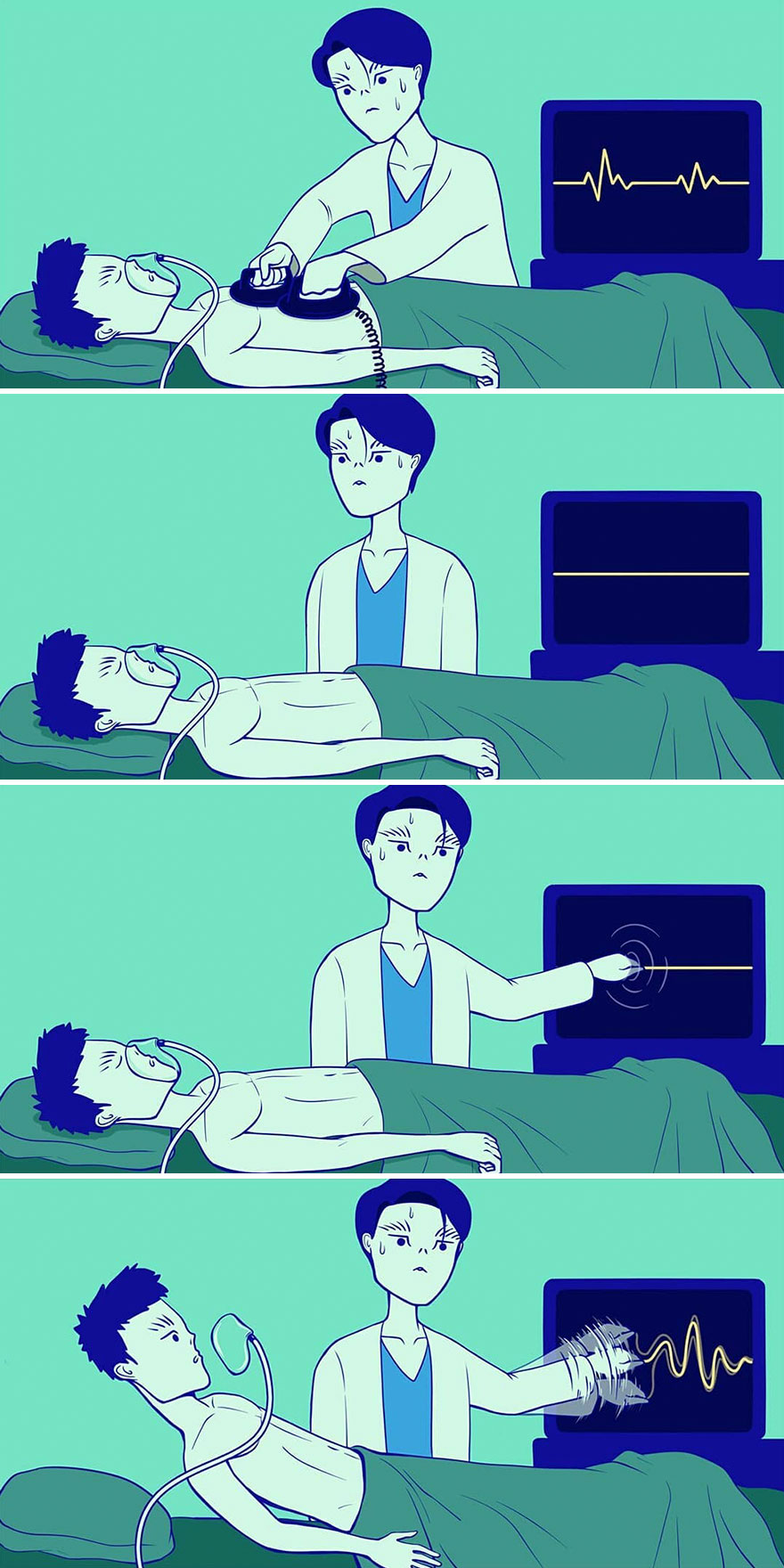 South Korean Artist Inverts The Roles Of People And The Things Around Them In His 30 Absurd Comics South Korean Artist Inverts The Roles Of People And The Things Around Them In His 30 Absurd Comics