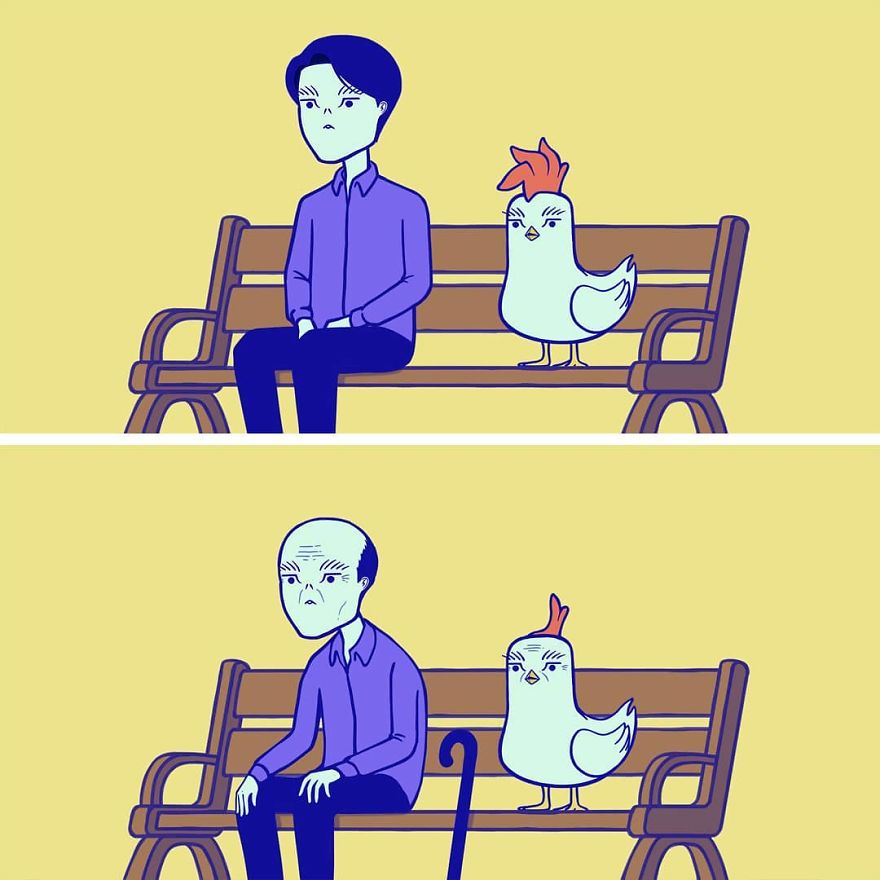 South Korean Artist Inverts The Roles Of People And The Things Around Them In His 30 Absurd Comics South Korean Artist Inverts The Roles Of People And The Things Around Them In His 30 Absurd Comics