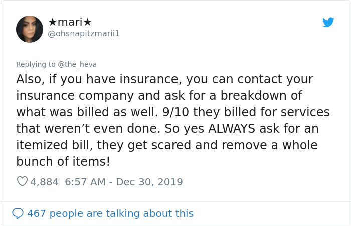 Woman Finds A Genius Way To Reduce ER Bills By Itemizing Them And People Are Saying That It Works Woman Finds A Genius Way To Reduce ER Bills By Itemizing Them And People Are Saying That It Works