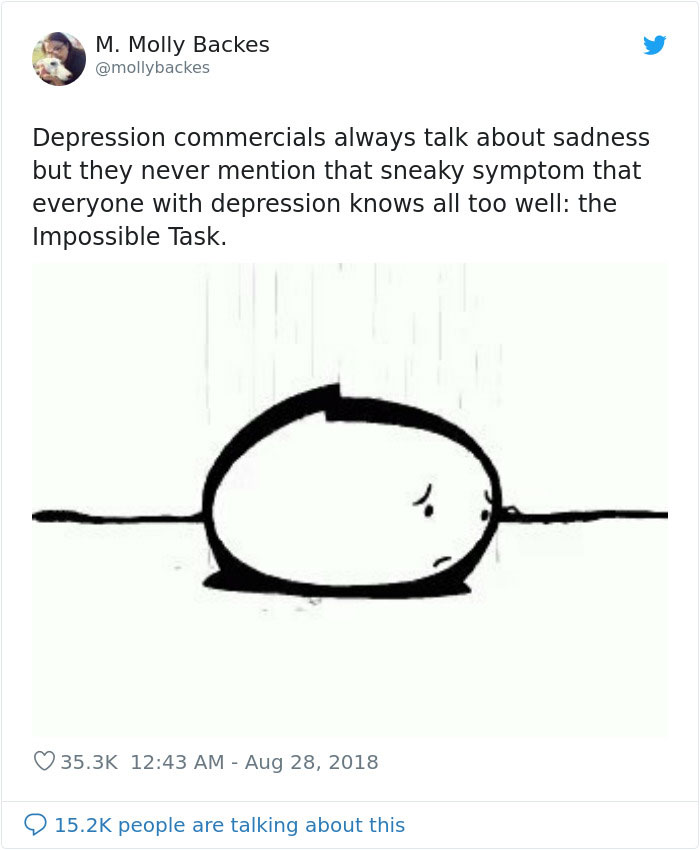 Woman Explains A Lesser Known Symptom Of Depression And People Are Thanking Her