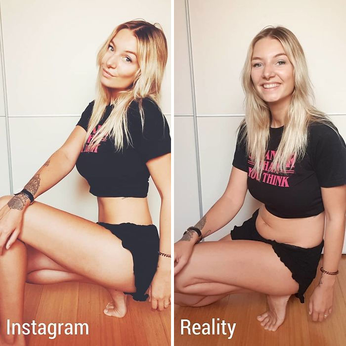 Girl Exposes The Truth Behind Those ‘Perfect’ Instagram Photos With 30 Side-By-Side Pics
