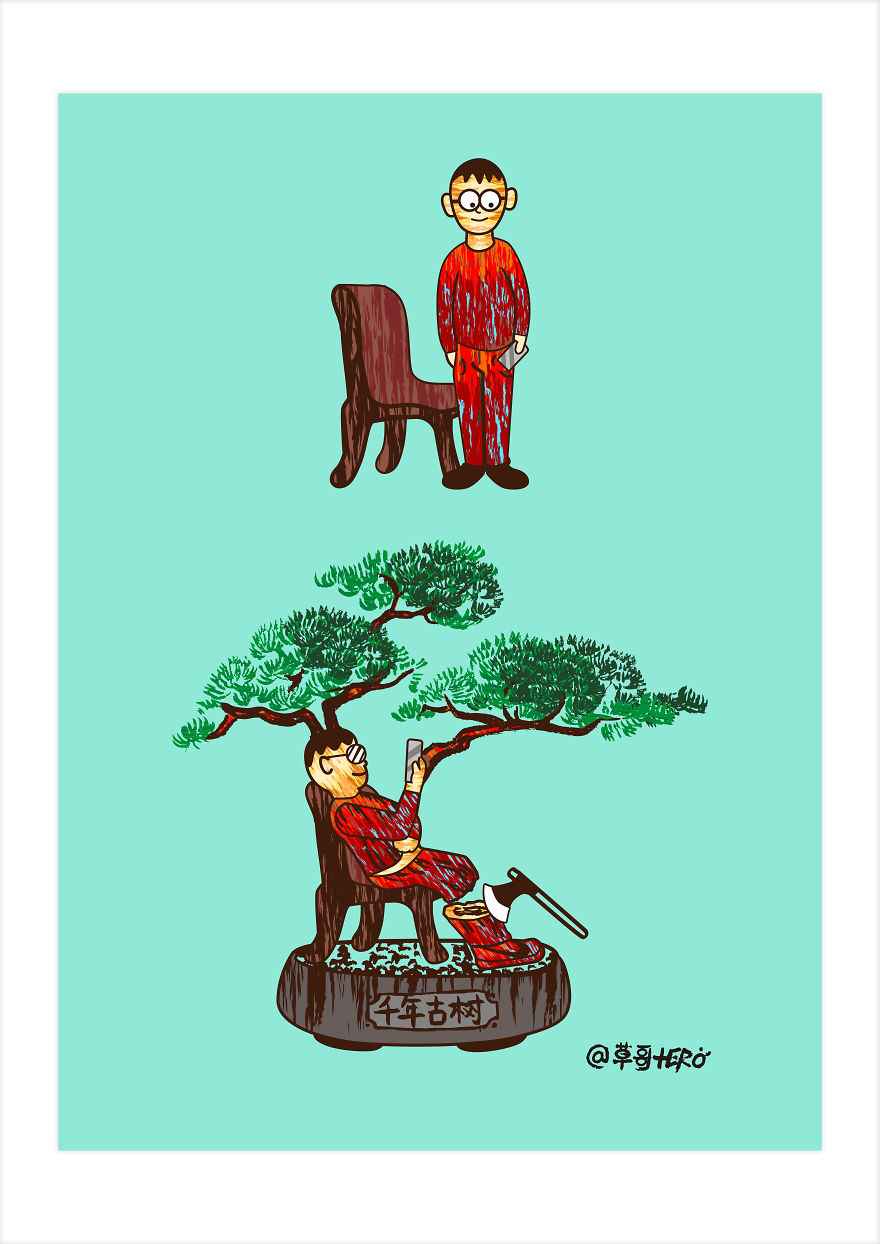 I&#8217;ve Reimagined The Boring Ordinary Life Situations From Very Dark And Humorous Perspectives (20 Pics)