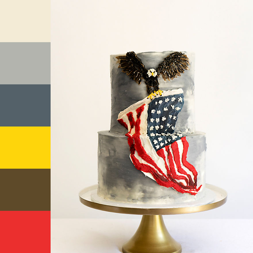 My Friends Sent Me Pictures And I Decorated Cakes Based On The Color Palettes Of Those Pictures (40 Pics) My Friends Sent Me Pictures And I Decorated Cakes Based On The Color Palettes Of Those Pictures (40 Pics)