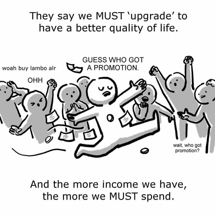 Artist Illustrates How Downsizing Can Lead To A Happier Life, And His Comic Goes Viral Artist Illustrates How Downsizing Can Lead To A Happier Life, And His Comic Goes Viral