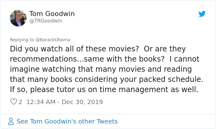 Barack Obama Lists Best Books And Movies Of 2019, Goes Viral On Twitter Barack Obama Lists Best Books And Movies Of 2019, Goes Viral On Twitter