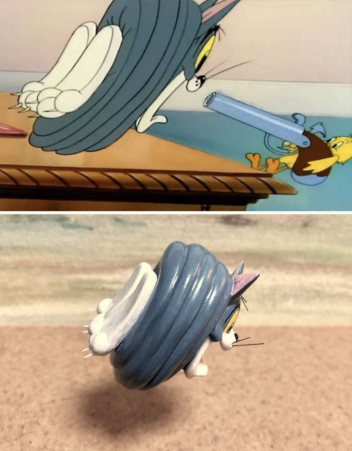 Japanese Artist Turns Tom And Jerry’s Most Unfortunate Moments Into Sculptures, And The Result Is Hilarious Japanese Artist Turns Tom And Jerry’s Most Unfortunate Moments Into Sculptures, And The Result Is Hilarious
