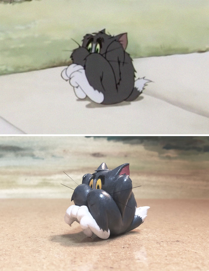 Japanese Artist Turns Tom And Jerry’s Most Unfortunate Moments Into Sculptures, And The Result Is Hilarious Japanese Artist Turns Tom And Jerry’s Most Unfortunate Moments Into Sculptures, And The Result Is Hilarious