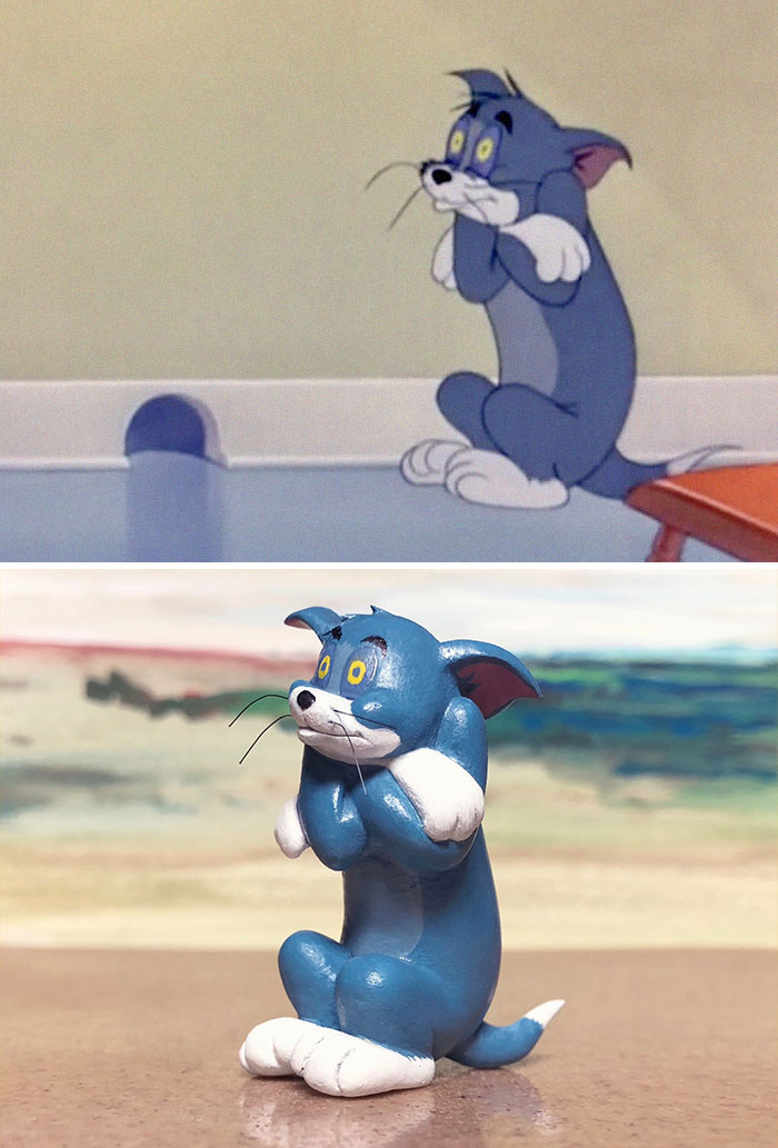 Japanese Artist Turns Tom And Jerry’s Most Unfortunate Moments Into Sculptures, And The Result Is Hilarious Japanese Artist Turns Tom And Jerry’s Most Unfortunate Moments Into Sculptures, And The Result Is Hilarious