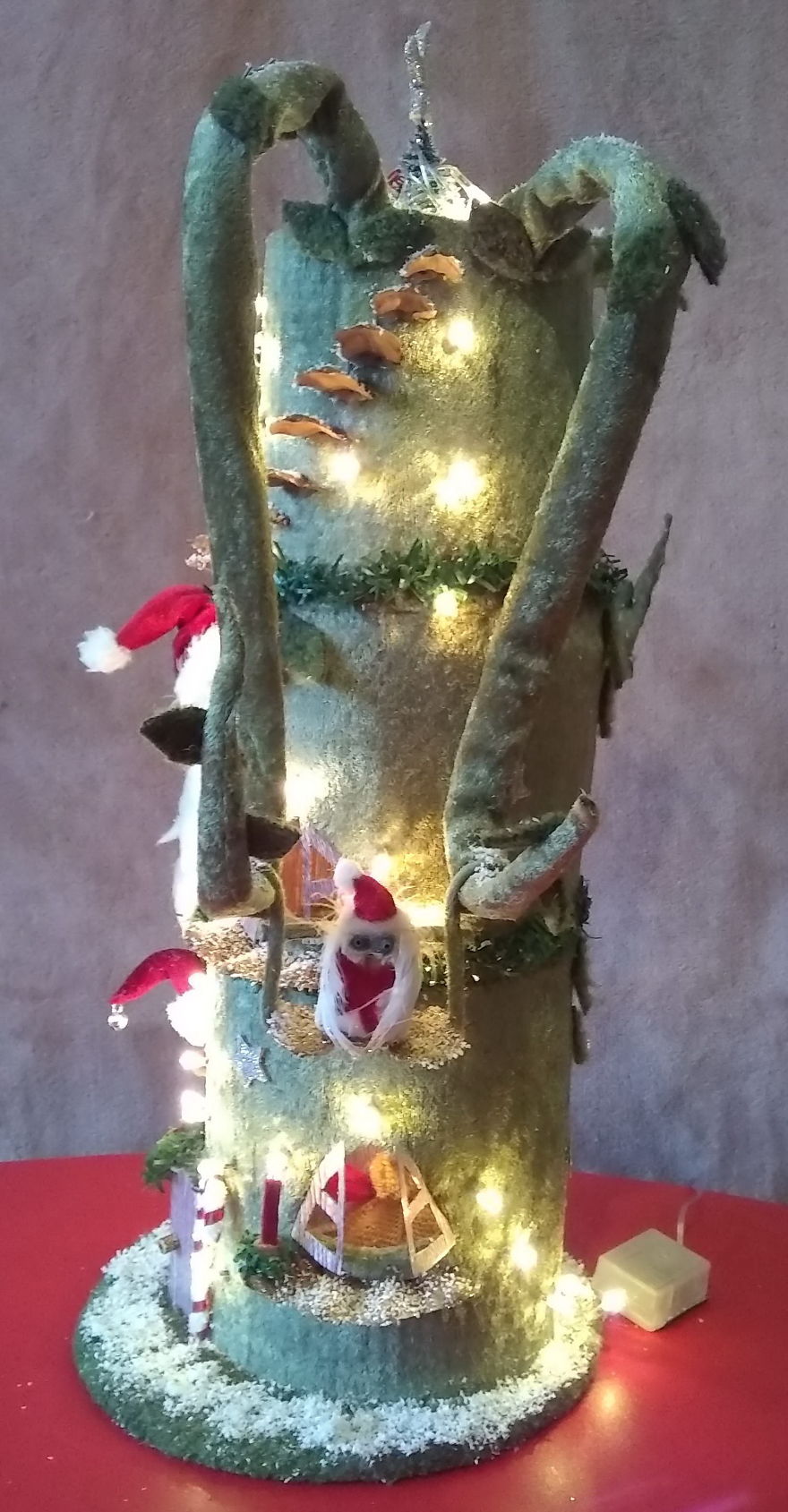 For This Christmas, I Made A Fantasy Tree Lamp