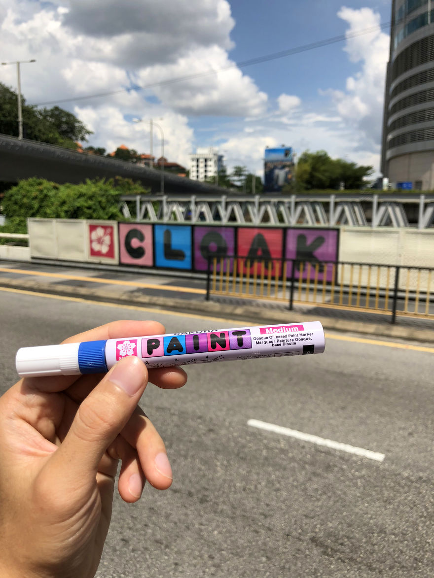 I Painted My Name Based On Iconic Markers&#8217; Logos