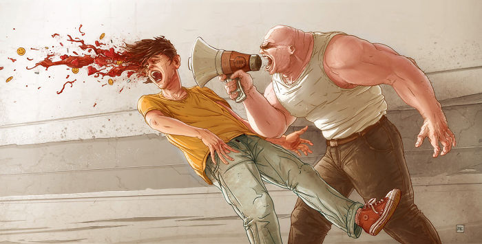 This Artist Uses His Art To Depict The Dark Side Of The Society That We Live In (30 Pics) This Artist Uses His Art To Depict The Dark Side Of The Society That We Live In (30 Pics)