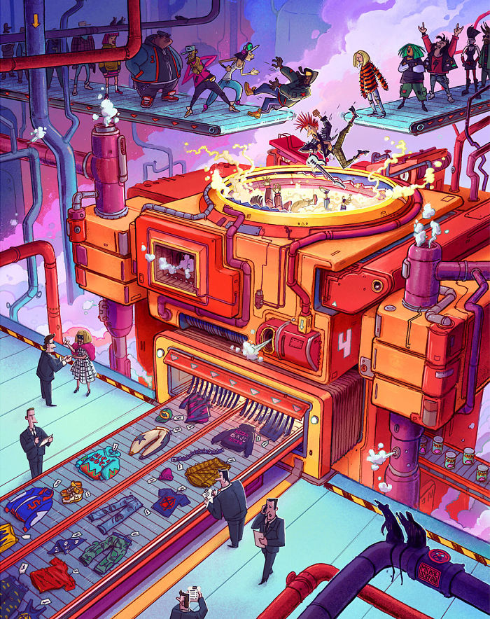 This Artist Uses His Art To Depict The Dark Side Of The Society That We Live In (30 Pics) This Artist Uses His Art To Depict The Dark Side Of The Society That We Live In (30 Pics)