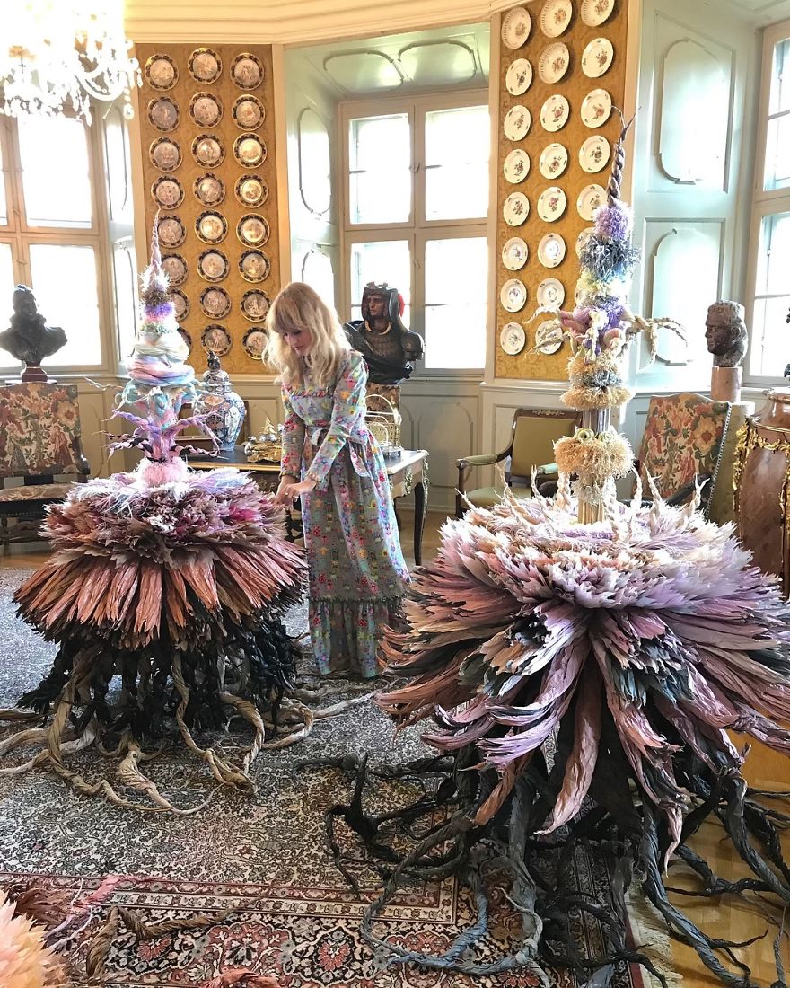 This Woman Constructs Enormous Bouquets Of Tissue Paper Flowers This Woman Constructs Enormous Bouquets Of Tissue Paper Flowers