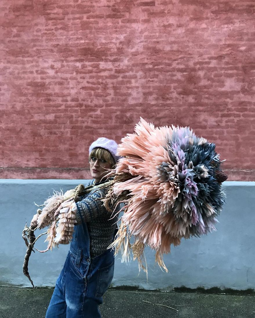 This Woman Constructs Enormous Bouquets Of Tissue Paper Flowers This Woman Constructs Enormous Bouquets Of Tissue Paper Flowers
