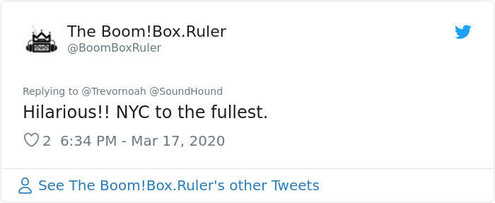 Trevor Noah Tries Singing From A Balcony In NYC Just Like People Did In Italy But Gets Told To Shut Up