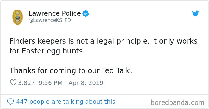 This Police Department Posts Comedy Gold On Twitter, And Here Are 30 Of Their Funniest Tweets This Police Department Posts Comedy Gold On Twitter, And Here Are 30 Of Their Funniest Tweets