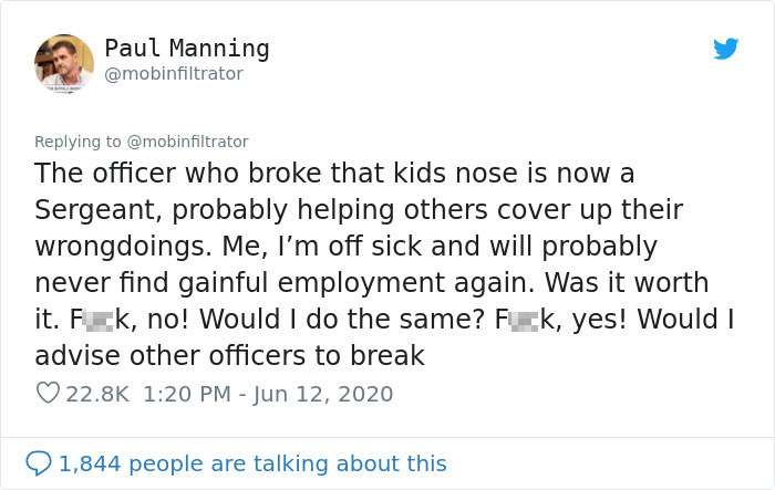 &ldquo;Want To Know Why It’s So Hard for Cops To Be &lsquo;Good Apples’&rdquo;: Whistleblower Ex-Cop Explains In A Viral Twitter Thread