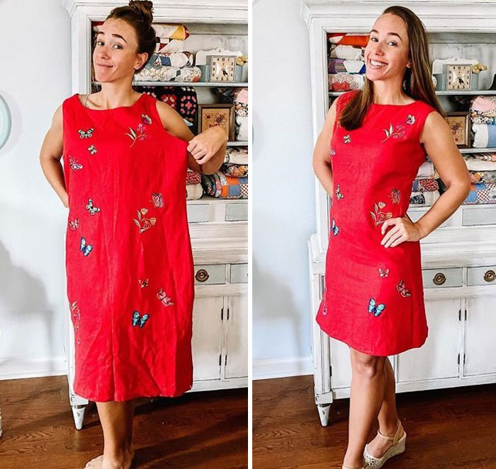 Woman Modifies Old Thrift Store Clothes To Create New Outfits And Here Are 21 Of Her Best Works Woman Modifies Old Thrift Store Clothes To Create New Outfits And Here Are 21 Of Her Best Works