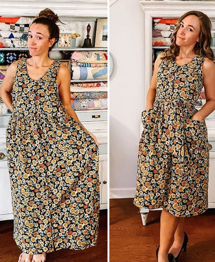 Woman Modifies Old Thrift Store Clothes To Create New Outfits And Here Are 21 Of Her Best Works Woman Modifies Old Thrift Store Clothes To Create New Outfits And Here Are 21 Of Her Best Works