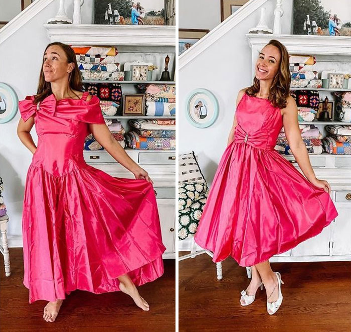 Woman Modifies Old Thrift Store Clothes To Create New Outfits And Here Are 21 Of Her Best Works Woman Modifies Old Thrift Store Clothes To Create New Outfits And Here Are 21 Of Her Best Works