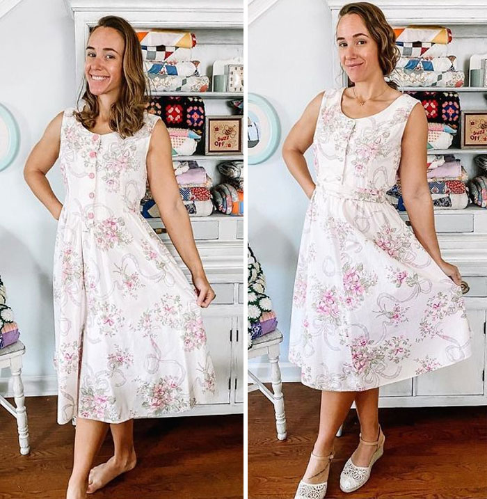 Woman Modifies Old Thrift Store Clothes To Create New Outfits And Here Are 21 Of Her Best Works Woman Modifies Old Thrift Store Clothes To Create New Outfits And Here Are 21 Of Her Best Works