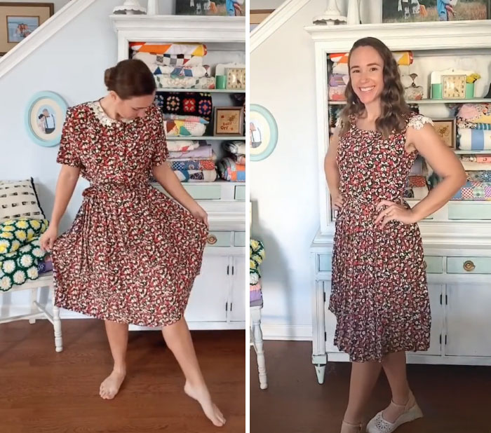 Woman Modifies Old Thrift Store Clothes To Create New Outfits And Here Are 21 Of Her Best Works Woman Modifies Old Thrift Store Clothes To Create New Outfits And Here Are 21 Of Her Best Works