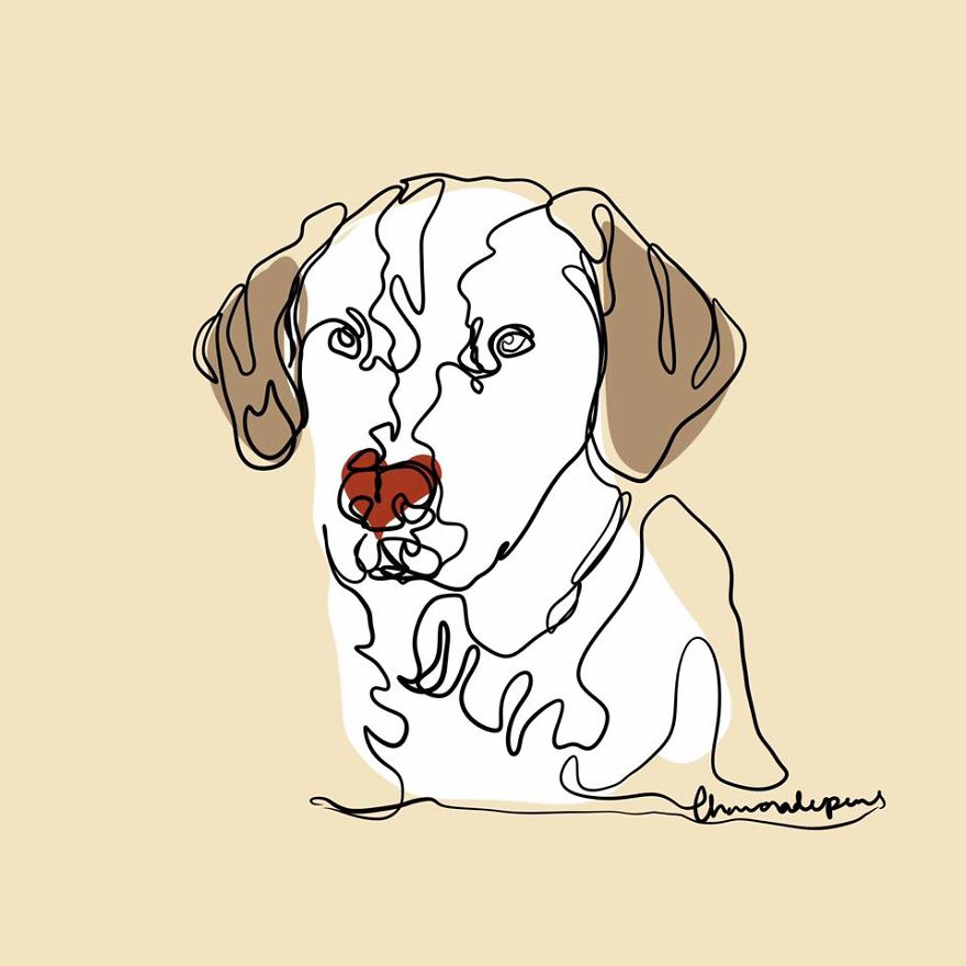 I Draw Cats And Dogs Using Only One Line As Therapy (12 Pics) I Draw Cats And Dogs Using Only One Line As Therapy (12 Pics)