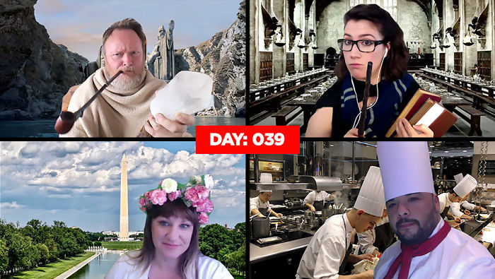 Co-Workers Hilariously Compete To See Who Can Show Up With The Silliest Costume During Their Quarantine Meetings