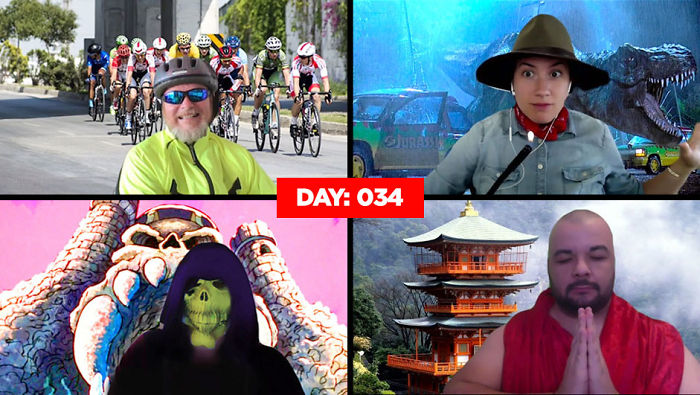 Co-Workers Hilariously Compete To See Who Can Show Up With The Silliest Costume During Their Quarantine Meetings