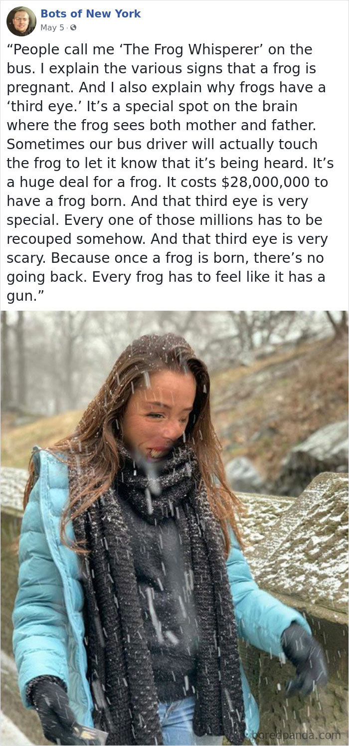 ‘Bots Of New York’ Posts Computer-Generated People And Their Quotes And It’s Both Comedy And Horror Material ‘Bots Of New York’ Posts Computer-Generated People And Their Quotes And It’s Both Comedy And Horror Material