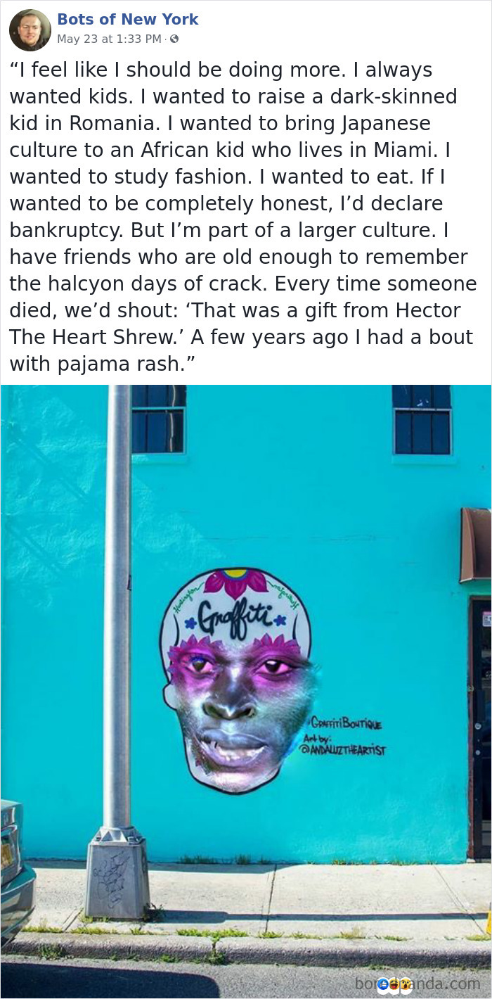 ‘Bots Of New York’ Posts Computer-Generated People And Their Quotes And It’s Both Comedy And Horror Material ‘Bots Of New York’ Posts Computer-Generated People And Their Quotes And It’s Both Comedy And Horror Material