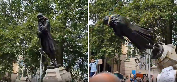 35 Tweets Mocking And Victim-Blaming The Pulled-Down Statue Of Slave Trader In Bristol