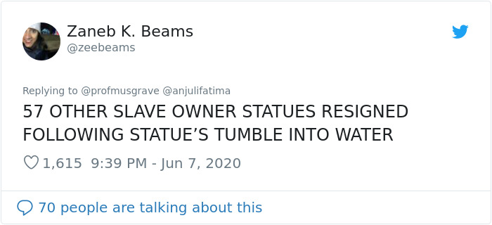 35 Tweets Mocking And Victim-Blaming The Pulled-Down Statue Of Slave Trader In Bristol