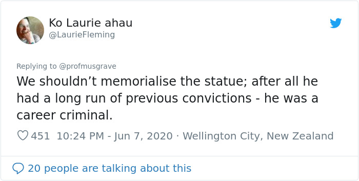 35 Tweets Mocking And Victim-Blaming The Pulled-Down Statue Of Slave Trader In Bristol