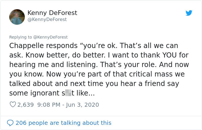 Person Shares How Dave Chappelle Schooled A Privileged White Girl On Police Brutality Person Shares How Dave Chappelle Schooled A Privileged White Girl On Police Brutality