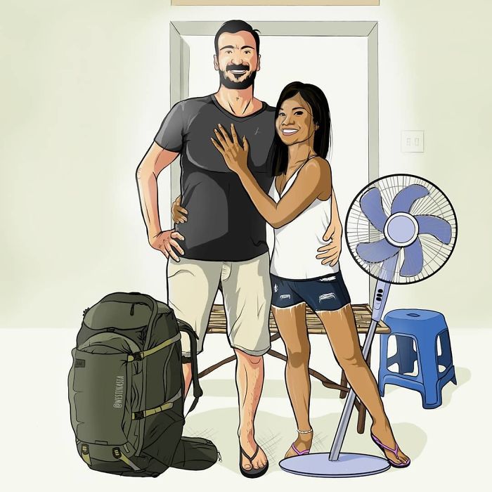 We Share Our Daily Life Bridging Cultural Gaps As An International Couple In These 28 Illustrations We Share Our Daily Life Bridging Cultural Gaps As An International Couple In These 28 Illustrations