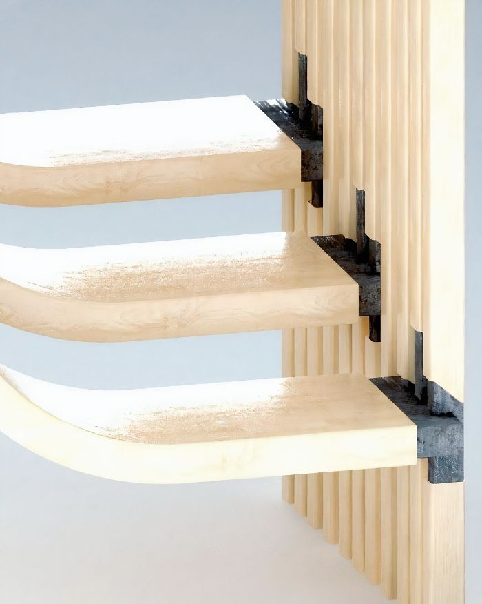 This Minimalistic Staircase Resembles A Strand Of DNA Inside Of A Two-Story Home This Minimalistic Staircase Resembles A Strand Of DNA Inside Of A Two-Story Home