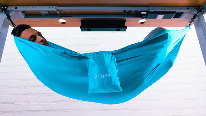 This $55 Under-Desk Hammock Lets Employees Take The Most Chill Breaks At Work This $55 Under-Desk Hammock Lets Employees Take The Most Chill Breaks At Work