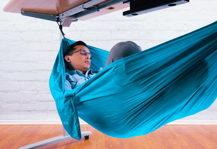 This $55 Under-Desk Hammock Lets Employees Take The Most Chill Breaks At Work This $55 Under-Desk Hammock Lets Employees Take The Most Chill Breaks At Work