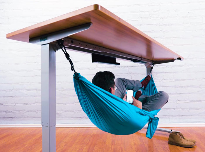 This $55 Under-Desk Hammock Lets Employees Take The Most Chill Breaks At Work This $55 Under-Desk Hammock Lets Employees Take The Most Chill Breaks At Work