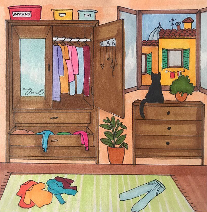 I Illustrate The Daily Life Of My Cat And Me During The Lockdown In Rome (48 Pics) I Illustrate The Daily Life Of My Cat And Me During The Lockdown In Rome (48 Pics)