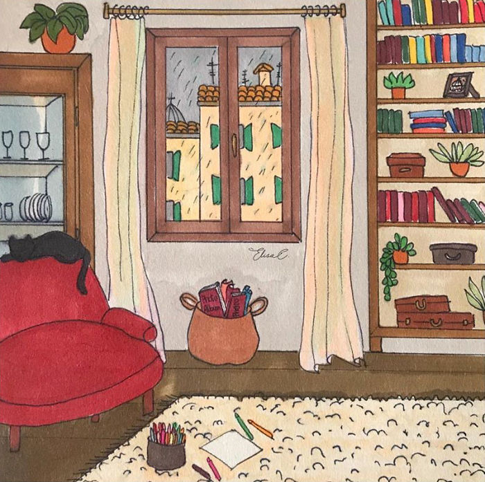 I Illustrate The Daily Life Of My Cat And Me During The Lockdown In Rome (48 Pics) I Illustrate The Daily Life Of My Cat And Me During The Lockdown In Rome (48 Pics)