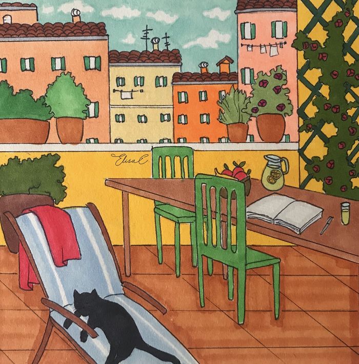 I Illustrate The Daily Life Of My Cat And Me During The Lockdown In Rome (48 Pics) I Illustrate The Daily Life Of My Cat And Me During The Lockdown In Rome (48 Pics)