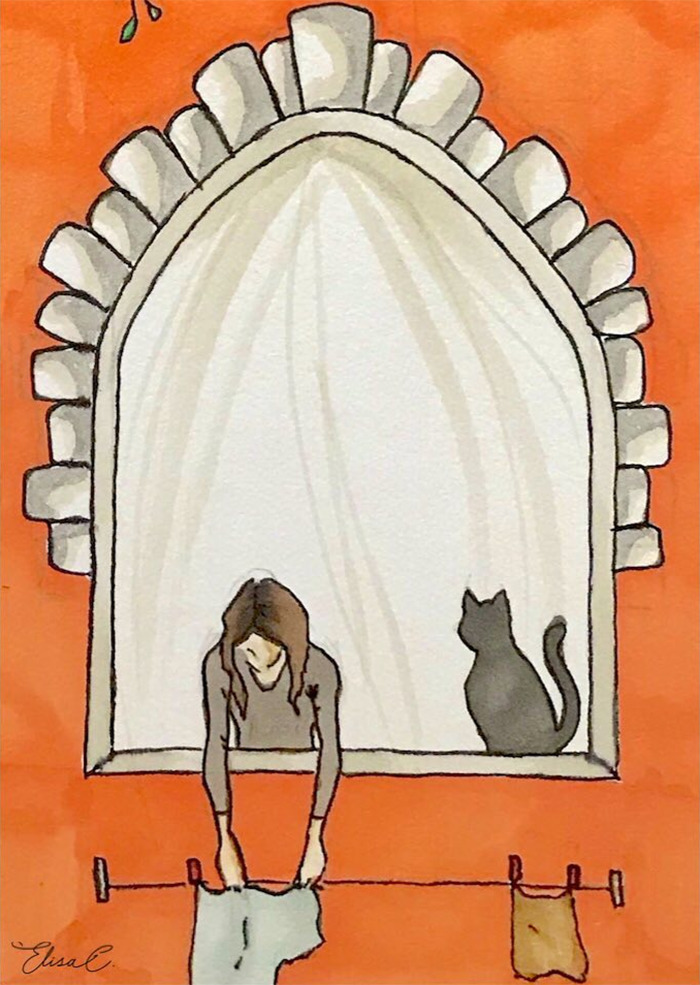 I Illustrate The Daily Life Of My Cat And Me During The Lockdown In Rome (48 Pics) I Illustrate The Daily Life Of My Cat And Me During The Lockdown In Rome (48 Pics)